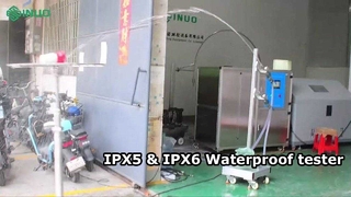 ¿Pueden sus productos sobrevivir a potentes chorros de agua? Pruebe con el sistema de boquilla de chorro de agua IPX5 e IPX6