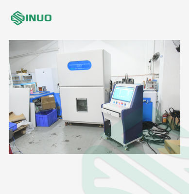 calidad Cámara de ensayo de trituración y penetración de uñas de la batería Equipo de ensayo de seguridad de la batería 300kN Fábrica