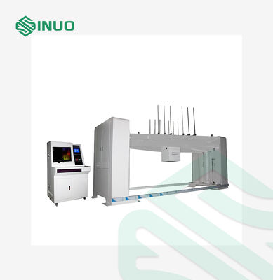 Sistema de ensayo de rotación de la batería del vehículo eléctrico con rotación de múltiples ejes de 360 °, control inteligente PLC y sujeción mecánica para ensayos de seguridad del vehículo eléctrico