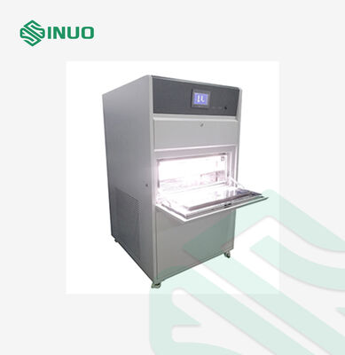 Buen precio Cámara de intemperismo de arco de xenón programable para envejecimiento acelerado por luz solar y simulación climática en línea